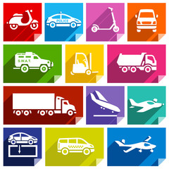 Transport flat icon, bright color-05