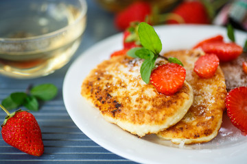 curd cheese pancakes fried