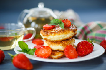 curd cheese pancakes fried