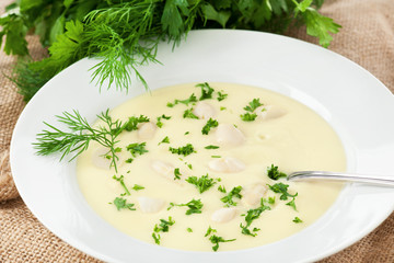 Spargelsuppe