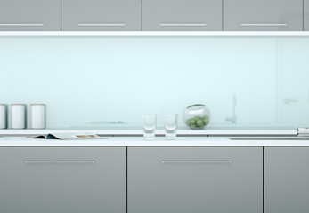 modern Kitchen Interior Scene