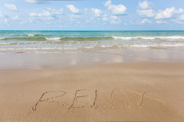 Relax on a tropical beach