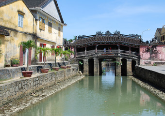 Naklejka premium Hoi An Japan Brücke