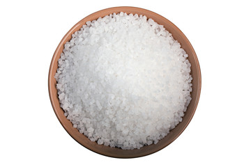 Fototapeta na wymiar Flavouring: sea salt isolated on white background