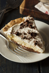 Homemade Black Bottom Cream Pie