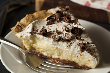 Homemade Black Bottom Cream Pie