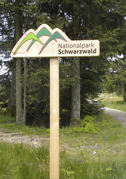 Nationalpark Schwarzwald Schild