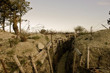 WWI trench East of France