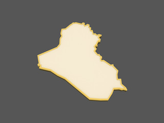 Map of Iraq.