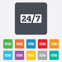 Service and support for customers. 24 hours.