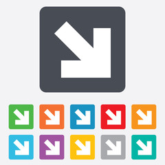 Arrow sign icon. Next button. Navigation symbol