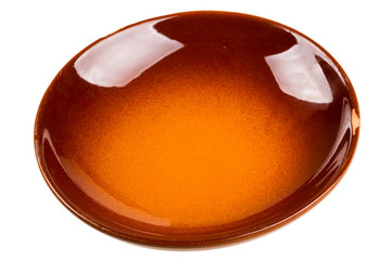 Brown plate