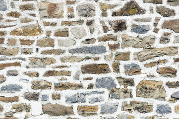 textured stones on wall