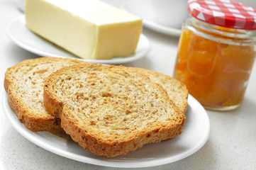 bread, butter and jam