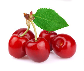 Ripe juicy cherries