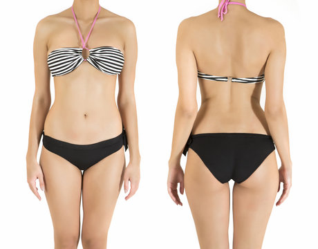 Young woman in bikini