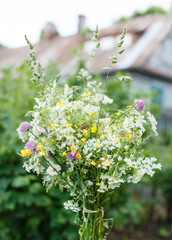 bouquet of bright wildflowers