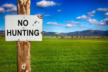 Warning No Hunting