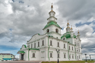 Fototapeta na wymiar Sretensky cathedral in Yalutorovsk. Russia