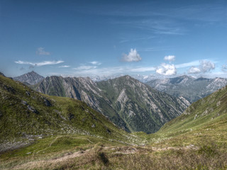 Obraz premium Teilansicht der Alpen in HDR