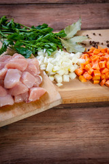 raw chicken meat