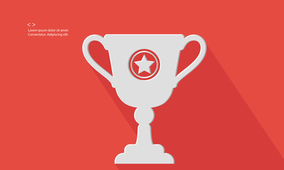 Trophy concept,blank for text,vector