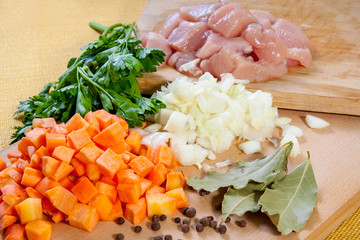 raw chicken meat