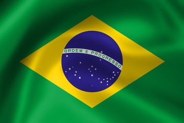 Fototapeta premium Flag Brazil
