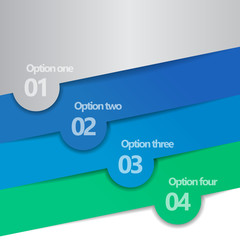Four Options Infographic Design
