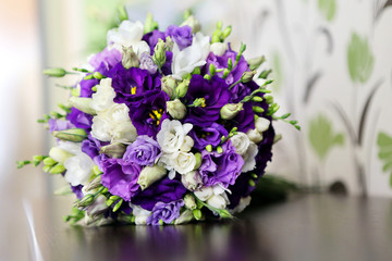 Wedding bouquet of roses