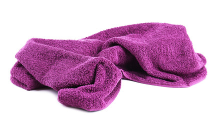 Colorful towel isolated on white