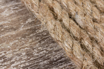 rope on wooden