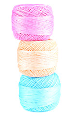 Colorful clews isolated on white