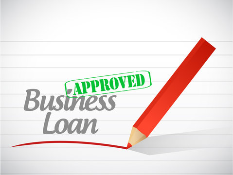 Business Loan Approved Message Illustration