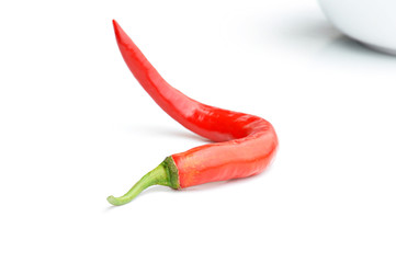 Red Thai chilli peper - important ingredient of Thai food