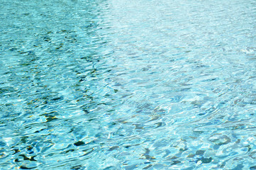 Rippled water texture in swimming pool