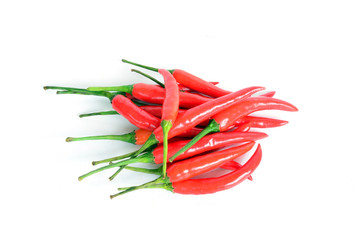 Chilli peppers isolated on a white background