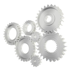 3d rendering Gears Background
