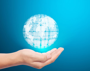 open hand  social buttons