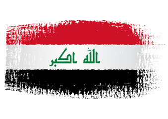 brushstroke flag Iraq