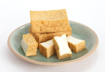 deep fried tofu bubble or bean curd tofu