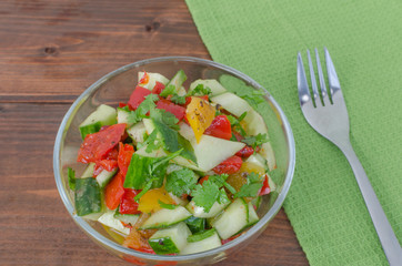 Cucumber salad wit coriander
