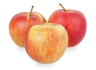 three red apples