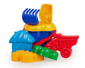 plastic bucket with facilities