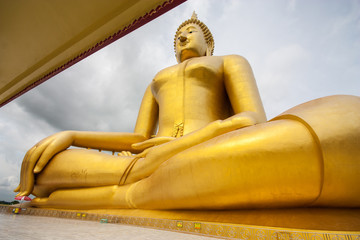 Big Golden Buddha  at Wat Muang, Ang Thong Province