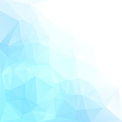 Obraz premium Abstract triangular blue background