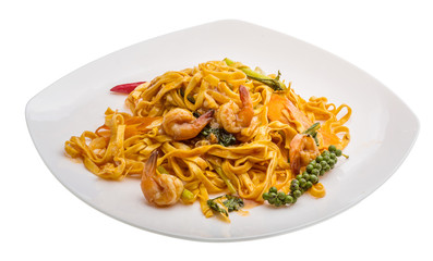 Fried noodles with shrimps