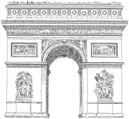 Fototapeta premium Triumphbogen Arc de Triomphe Paris