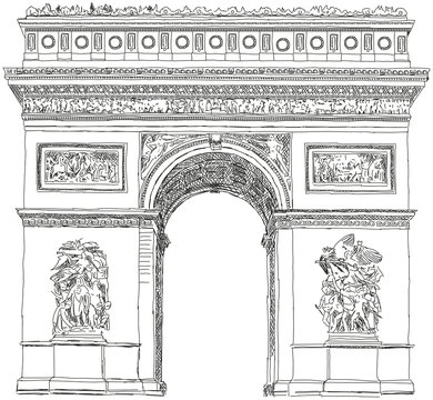 Fototapeta Triumphbogen Arc de Triomphe Paris