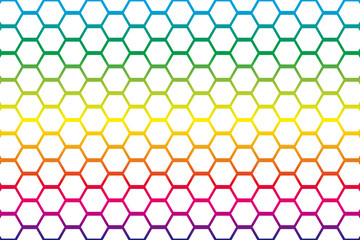 #Background #wallpaper #Vector #Illustration #design #free #free_size #charge_free #colorful #color rainbow,show business,entertainment,party,image 壁紙（虹・七色・レインボー・六角）